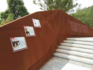 东平耐候钢挡土墙